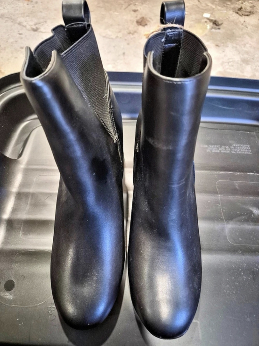 BLOOM One Planet Black Ankle Boots NWT